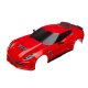 Karo Chevrolet Corvette Z06 rot inkl Aufkleber + Anbauteile