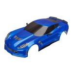 Karo Chevrolet Corvette Z06 blau inkl Aufkleber + Anbauteile