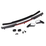 Seiten-Spiegel + Halterung schwarz l&r, Spoiler +...