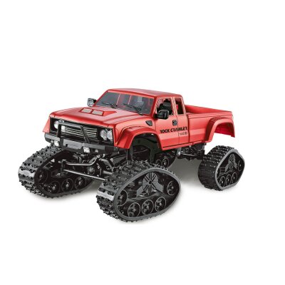 Pickup Truck mit Rädern & Ketten 4WD 1:16 rot