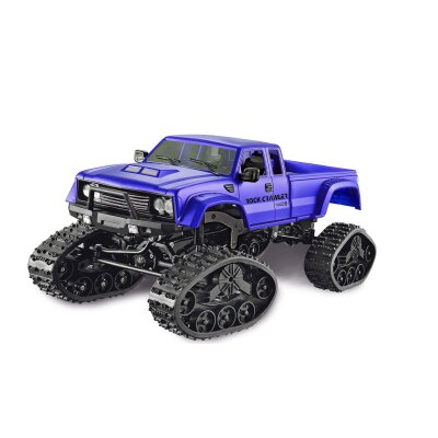 Pickup Truck mit Rädern & Ketten 4WD 1:16 blau