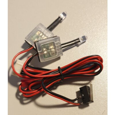 BMW M3  GTR ( TS-4N ) Bauteile der Hachette Sammelserie Ausgabe 75, LED Rücklicht Leuchtdioden und Bremsschalter