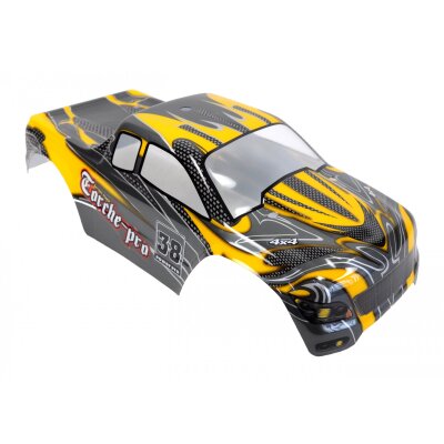 Karosserie Torche Pro MT gelb 1:10, fertig lackiert