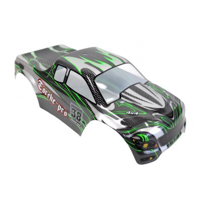 Karosserie Torche Pro MT grün 1:10, fertig lackiert