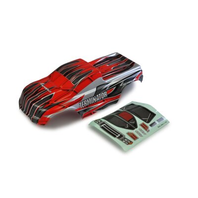 Karosserie Terminator MT rot 1:10, fertig lackiert
