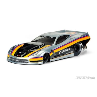 PROTOform Chevrolet Corvette C7 Pro-Mod Karo klar für Slash 2WD Drag Car