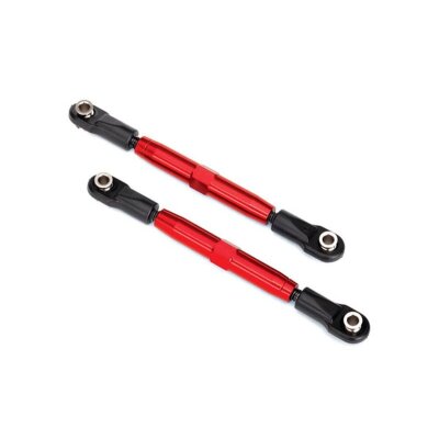 L/R Gewindestange Camber 73mm hi Alurohr rot eloxiert