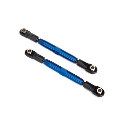 L/R Gewindestange Camber 73mm hi Alurohr blau eloxiert