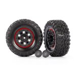 Reifen auf Felgen 2,2 schwarz/rot  (2)benötigt #8255A