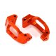 Caster-Blocks (C-Hubs) l/r Alu orange