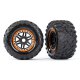 Reifen auf Felge montiert Felge schwarz/orange Maxx All-Terr