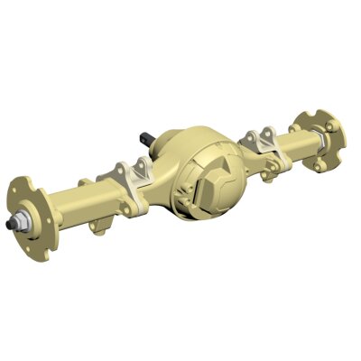 Hinterachse komplett montiert für 8x8 Truck sand