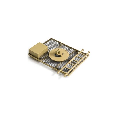 Mittlere Platte mit Gitter für 8x8 Truck sand