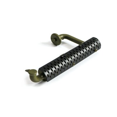 Schalldämpfer mit Hitzeblech für 8x8 Truck grün