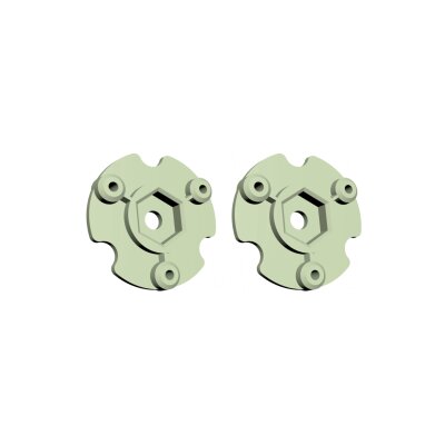 Radnabe 2 Stück für 8x8 Truck grün