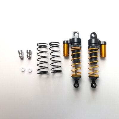 Stoßdämpfer Alu dunkelgrau hinten (2 Stk.)