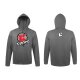 Kyosho Sweatshirt mit Kapuze Hoodie K-CIRCLE (3XL) Grau
