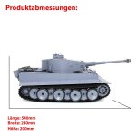 German Tiger I 2.4GHz-Edition RC ferngesteuerter 1/16 Panzer, Schuss, Sound, Rauch, Komplett-Set RTR