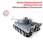 German Tiger I 2.4GHz-Edition RC ferngesteuerter 1/16 Panzer, Schuss, Sound, Rauch, Komplett-Set RTR