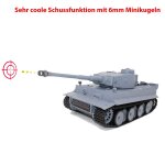 German Tiger I 2.4GHz-Edition RC ferngesteuerter 1/16 Panzer, Schuss, Sound, Rauch, Komplett-Set RTR