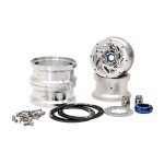 1.9" Alu Felge Beadlock silber mit Bremsscheibe (2...
