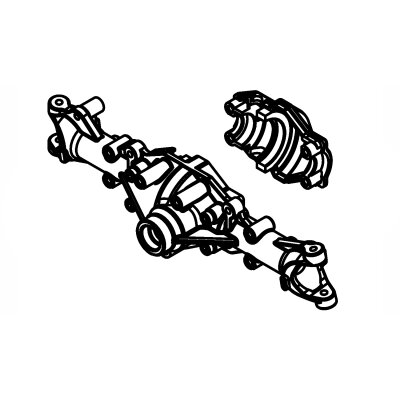 Portalachsengehäuse