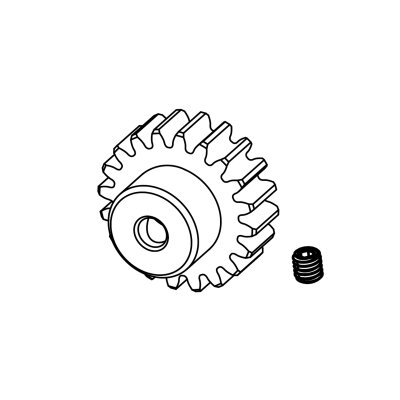 Motorritzel 20 Zähne Modul 0,8
