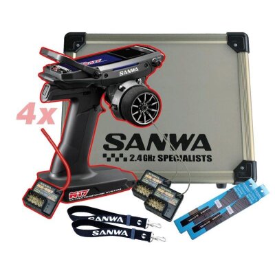 M17Groß-Set 4xTX/RX+2xGripTape+2xWristBand+2xRX491+AluKoffer