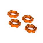 Radmuttern, splined, 17mm, verzahnt, orange (4)
