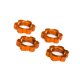 Radmuttern, splined, 17mm, verzahnt, orange (4)