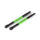 Push Rod (Akz) Heavy Duty grün eloxiert mit Kugelpfannen (2)