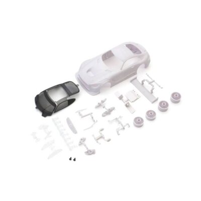 Karosserie Mercedes AMG GT3 Mini-Z + Felgen 2WD (Ohne Lackierung)