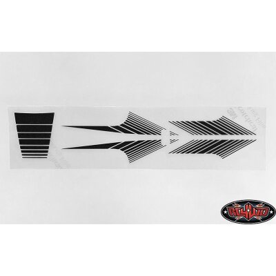 RC4WD Classic Stripes for 1985 4Runner Sheet (Black)