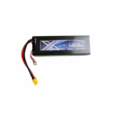 LiPo Akku 2S 7,4V 4000mAh 45C Hardcase, XT60
