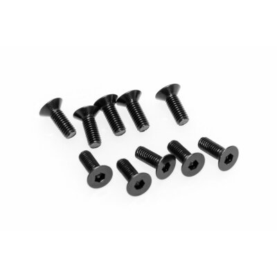 M3x8mm Flat Head Hex Socket Screw (10pcs)