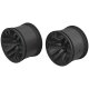1/10 Monster Truck Front/Rear 2.8 Wheels 14mm Hex Black (2)
