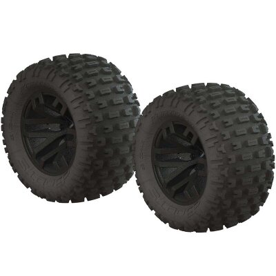 1/10 dBoots Fortress MT 2.2/3.0 Pre-Mounted Tires 14mm Hex Black (2)