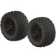 1/10 dBoots Fortress MT 2.2/3.0 Pre-Mounted Tires 14mm Hex Black (2)
