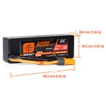 11.1V 5000mAh 3S 30C Smart G2 Hardcase LiPo Battery: IC5