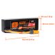 11.1V 5000mAh 3S 30C Smart G2 Hardcase LiPo Battery: IC5