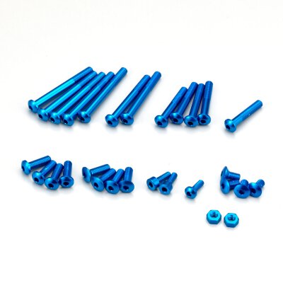 Aluminium Schraubenset Blau für EX-RR/EX-2/LDT/NEXT