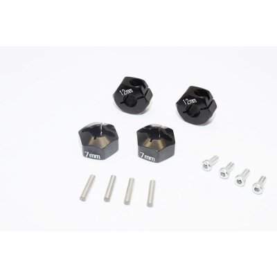 ALLOY HEX ADP (12MMX7MM)-4PCS SET FOR AXIAL EXO,SCX10,WRAITH