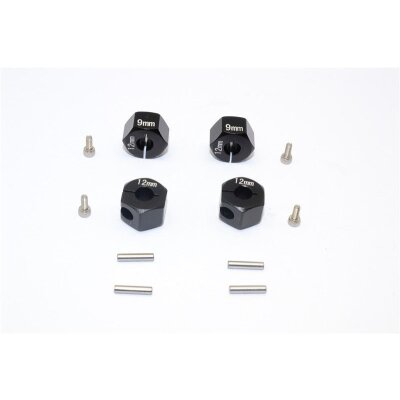 ALLOY HEX ADP (12MMX9MM)-4PCS SET FOR AXIAL EXO,SCX10,WRAITH