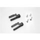 ALUMINIUM STEERING SERVO HOLDER - 1PR SET black