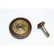 HARD STEEL SPIRAL GEARS (13T/37T) - 2PCS black