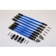ALU Ati-ckw THREAD STEERING TROD8PCS SET 1/10TRX blue
