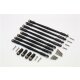 ALU Ati-ckw THREAD STEERING TROD8PCS SET 1/10TRX black