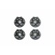 ALUMINUM WHEEL LOCK -4PC SET black