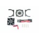 ALUMINUM MOTOR HEATSINK WITH COOLING FAN -9PC SET black