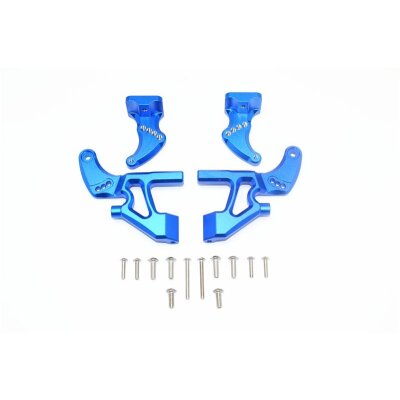 ALUMINUM REAR WING MOUNT FULL SET -16PC SET blue